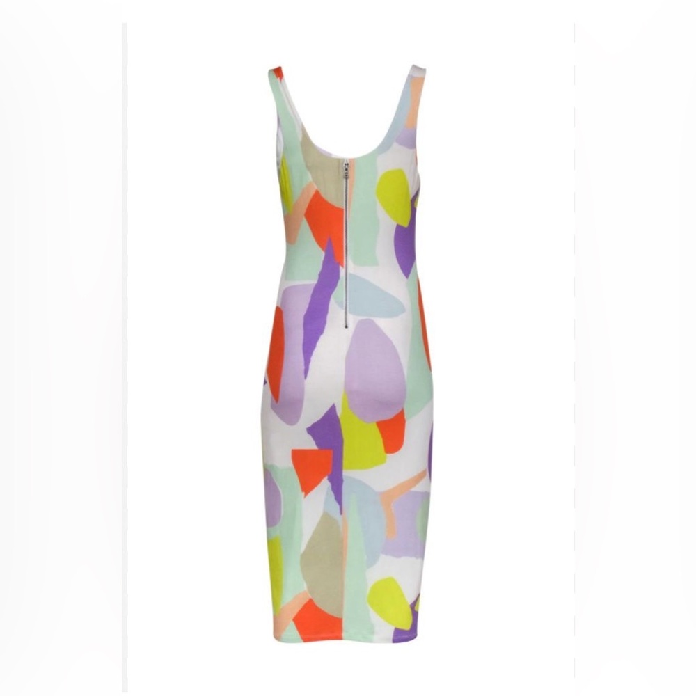 Alice + Olivia Colorful Geometric Dress